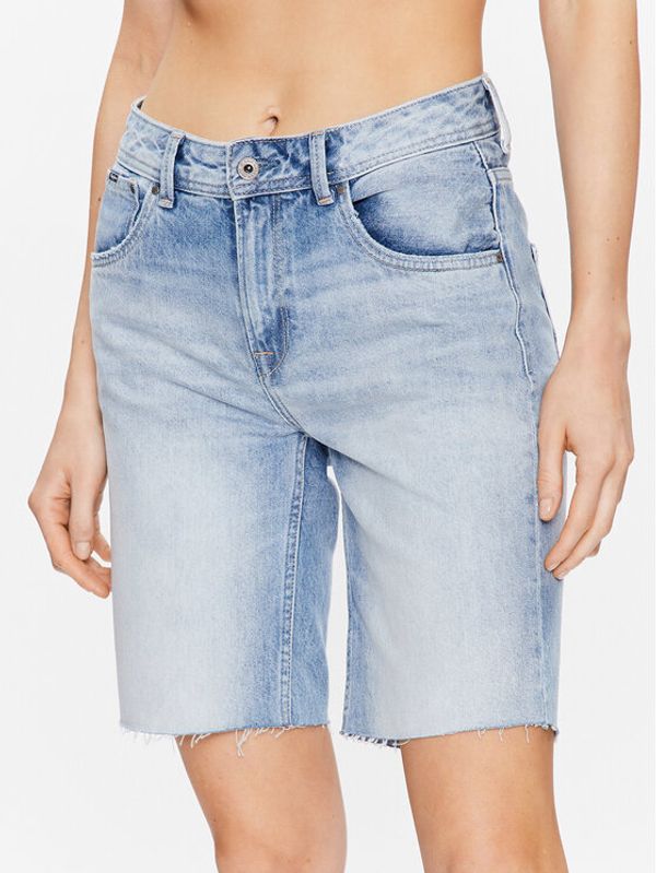 Pepe Jeans Pepe Jeans Дънкови шорти Violet Bermuda PL801006HQ8 Син Relaxed Fit
