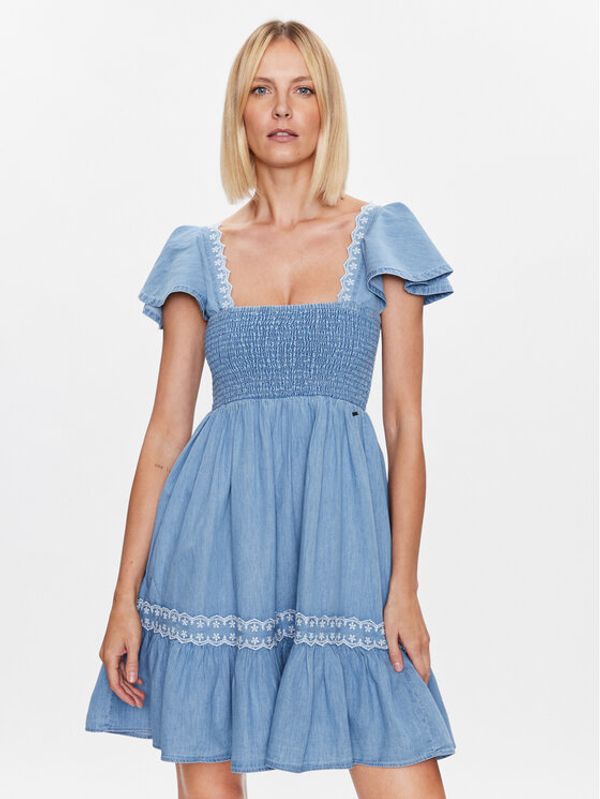 Pepe Jeans Pepe Jeans Ежедневна рокля Adele PL953221 Син Regular Fit