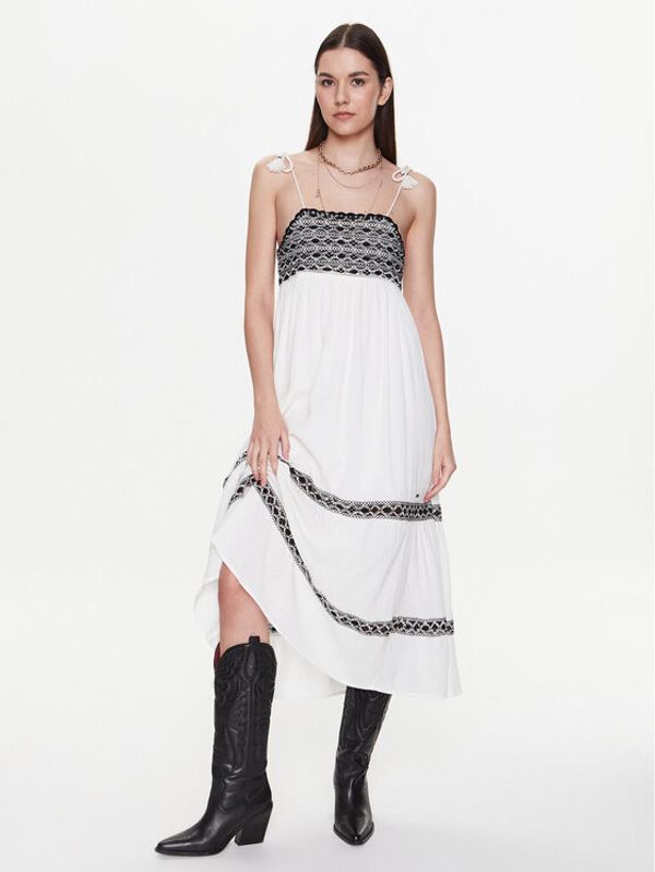 Pepe Jeans Pepe Jeans Ежедневна рокля Ariel PL953230 Екрю Regular Fit