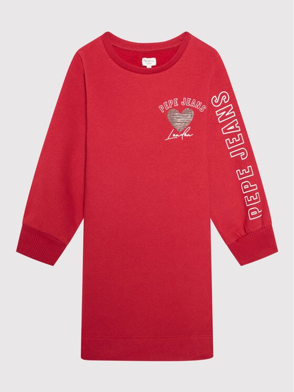 Pepe Jeans Pepe Jeans Ежедневна рокля Gea PG951510 Червен Relaxed Fit