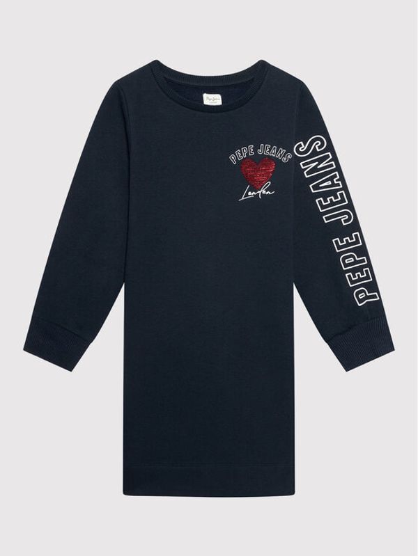 Pepe Jeans Pepe Jeans Ежедневна рокля Gea PG951510 Тъмносин Relaxed Fit