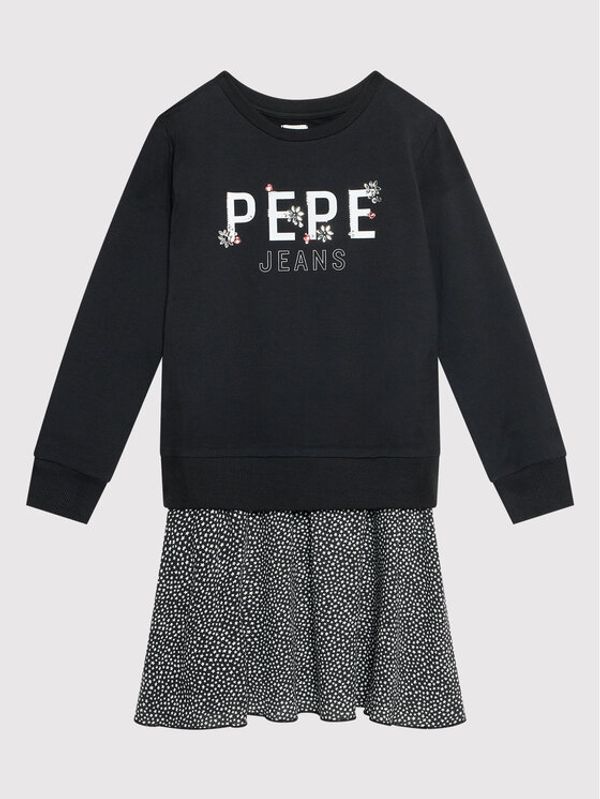 Pepe Jeans Pepe Jeans Ежедневна рокля Melania PG951513 Черен Regular Fit