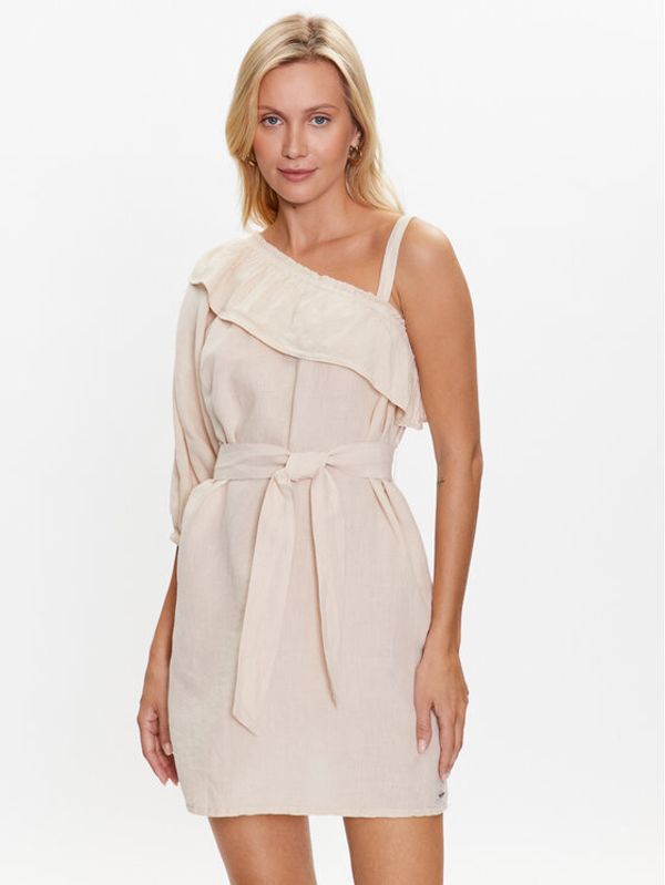 Pepe Jeans Pepe Jeans Ежедневна рокля Polinas PL953279 Бежов Regular Fit