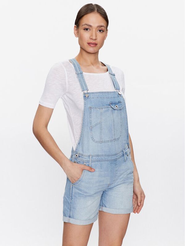 Pepe Jeans Pepe Jeans Гащеризон с презрамки Abby Fabby PL230445 Син Regular Fit