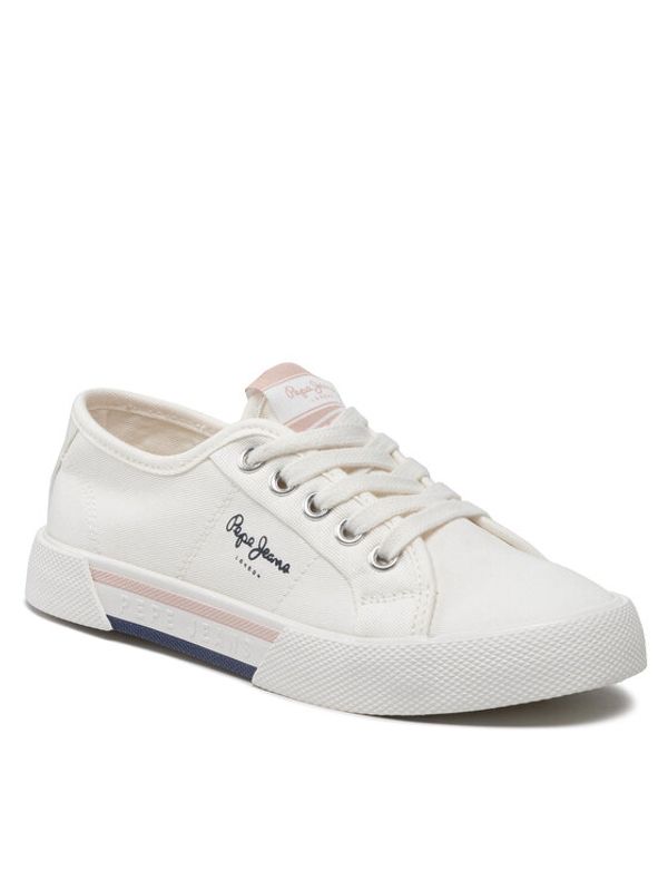 Pepe Jeans Pepe Jeans Гуменки Brady Girl Basic PGS30543 Бял