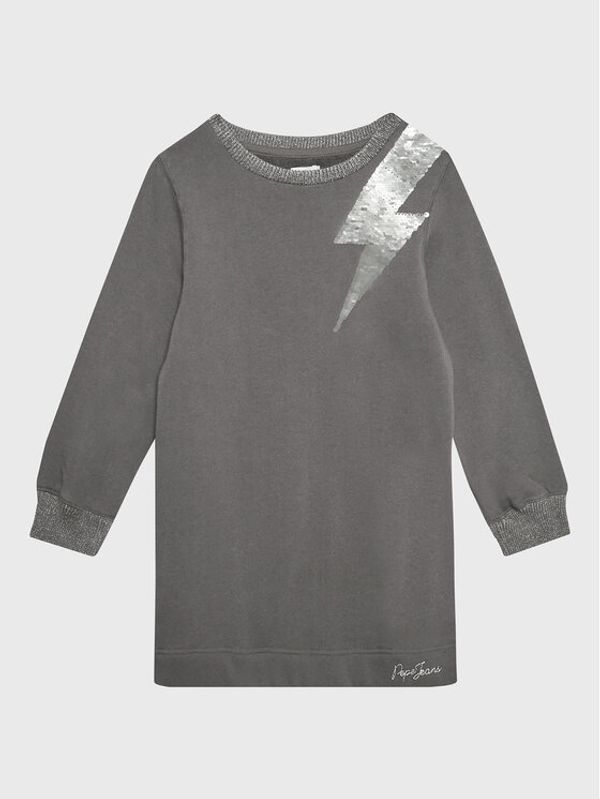 Pepe Jeans Pepe Jeans Плетена рокля Eritha PG951573 Сив Regular Fit