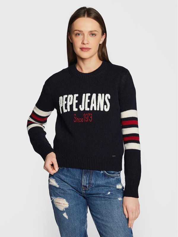 Pepe Jeans Pepe Jeans Пуловер Bobby PL701905 Тъмносин Regular Fit