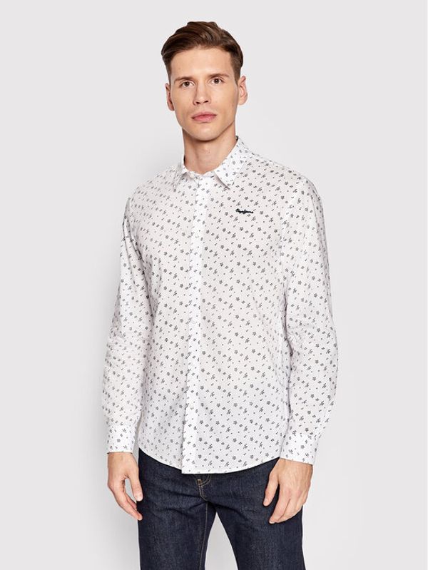 Pepe Jeans Pepe Jeans Риза Francesco PM307521 Бял Regular Fit