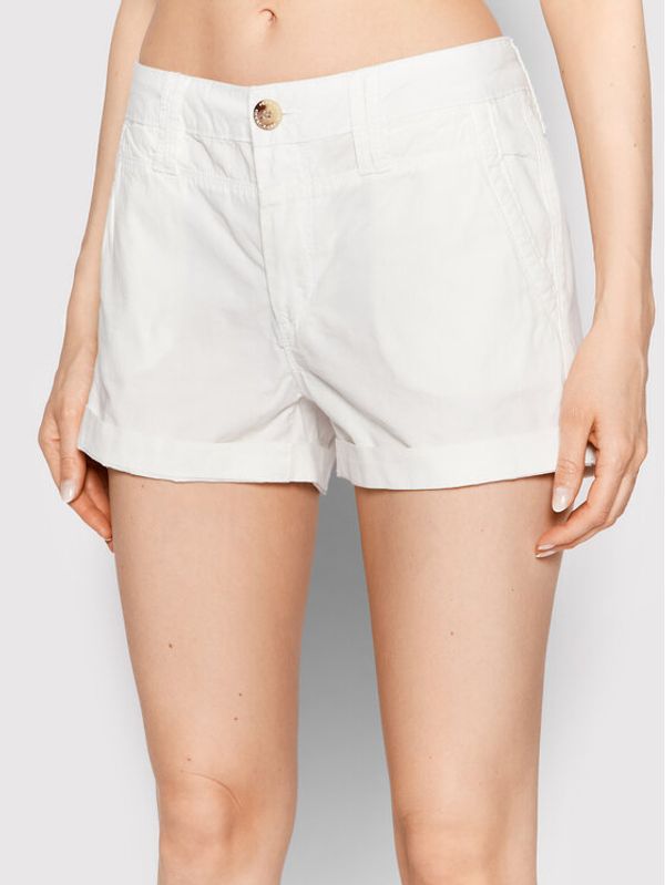 Pepe Jeans Pepe Jeans Шорти от плат Balboa PL800994 Бял Regular Fit