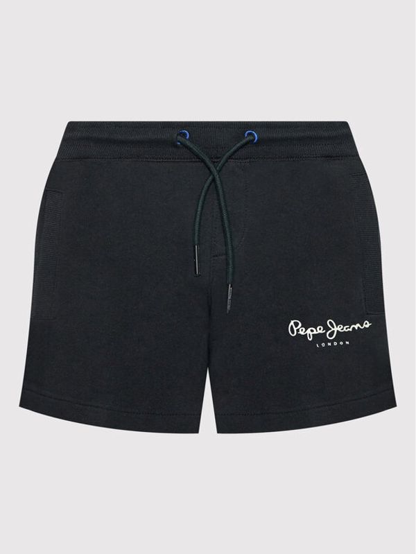 Pepe Jeans Pepe Jeans Шорти от плат Georgie PB800685 Черен Regular Fit
