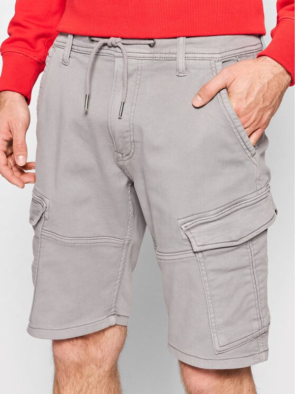 Pepe Jeans Pepe Jeans Шорти от плат GYMDIGO Jared PM800921 Сив Regular Fit
