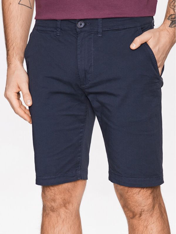 Pepe Jeans Pepe Jeans Шорти от плат Mc Queen Short PM800938C75 Тъмносин Regular Fit