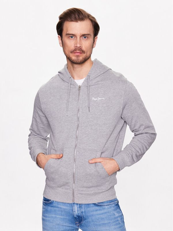 Pepe Jeans Pepe Jeans Суитшърт Edward Zip PM582382 Сив Regular Fit