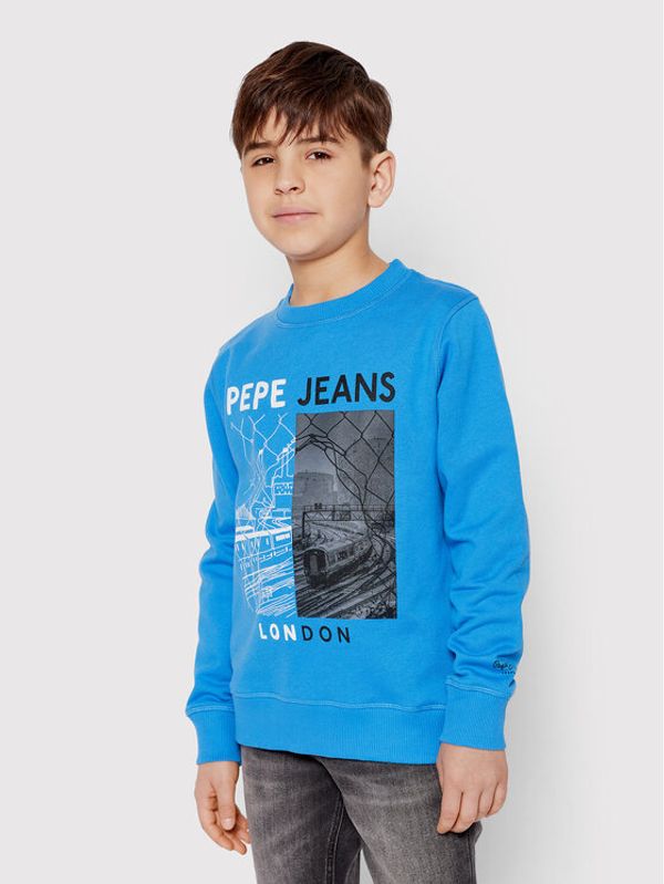 Pepe Jeans Pepe Jeans Суитшърт Jonas PB581357 Син Regular Fit