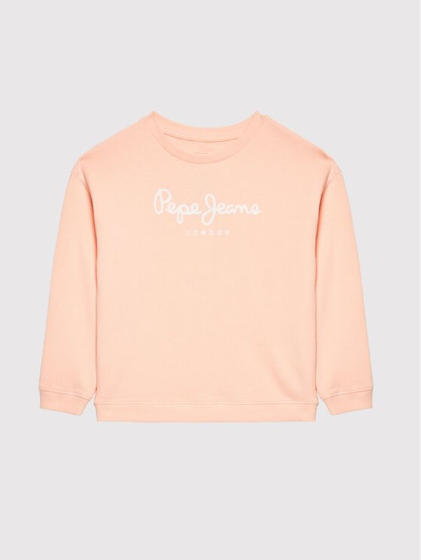 Pepe Jeans Pepe Jeans Суитшърт Logo Rose PG581246 Розов Regular Fit