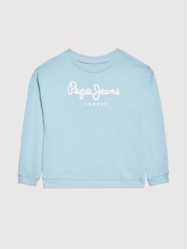 Pepe Jeans Pepe Jeans Суитшърт Logo Rose PG581246 Син Regular Fit