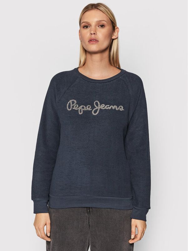 Pepe Jeans Pepe Jeans Суитшърт Nana PL581128 Тъмносин Regular Fit