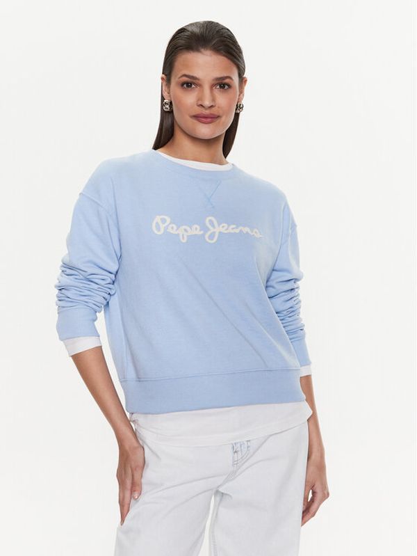 Pepe Jeans Pepe Jeans Суитшърт Nanettes PL581347 Син Regular Fit