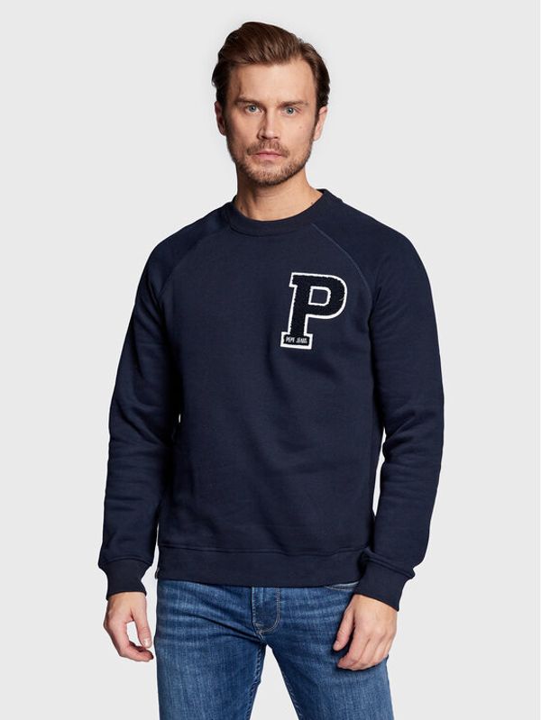Pepe Jeans Pepe Jeans Суитшърт Pike PM582276 Тъмносин Regular Fit