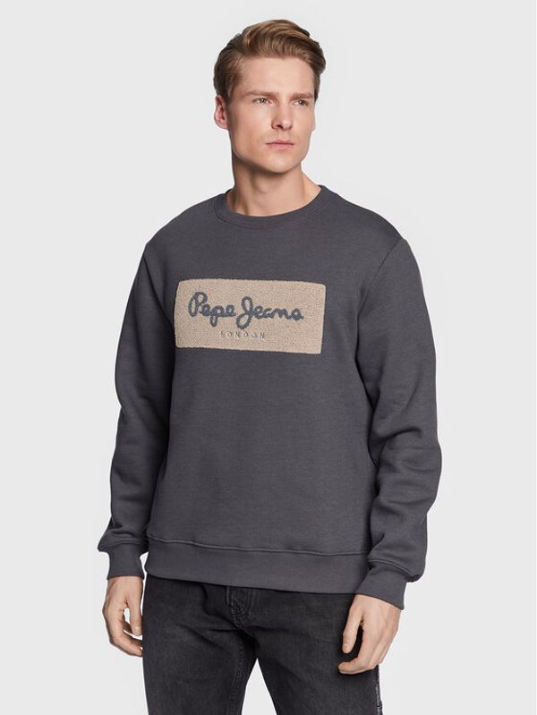 Pepe Jeans Pepe Jeans Суитшърт Sean PM582316 Сив Regular Fit