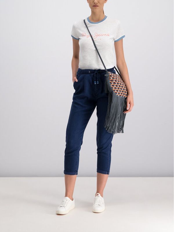 Pepe Jeans Pepe Jeans Текстилни панталони Donna Blue PL203389 Тъмносин Regular Fit