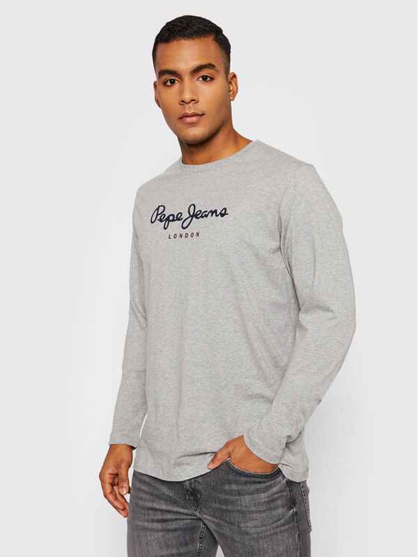 Pepe Jeans Pepe Jeans Тениска с дълъг ръкав Eggo PM508209 Сив Regular Fit