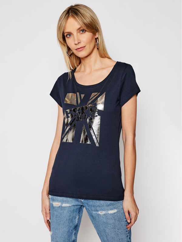 Pepe Jeans Pepe Jeans Тишърт Alessa PL504795 Тъмносин Regular Fit