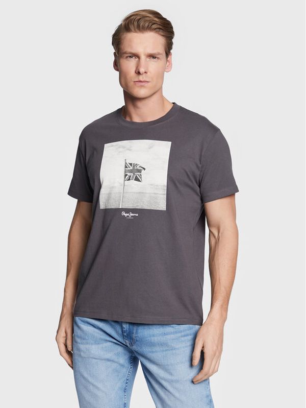 Pepe Jeans Pepe Jeans Тишърт Alfred PM508649 Сив Regular Fit