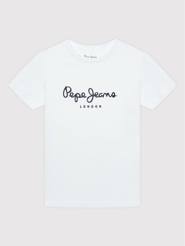 Pepe Jeans Pepe Jeans Тишърт Art N PB503491 Бял Regular Fit