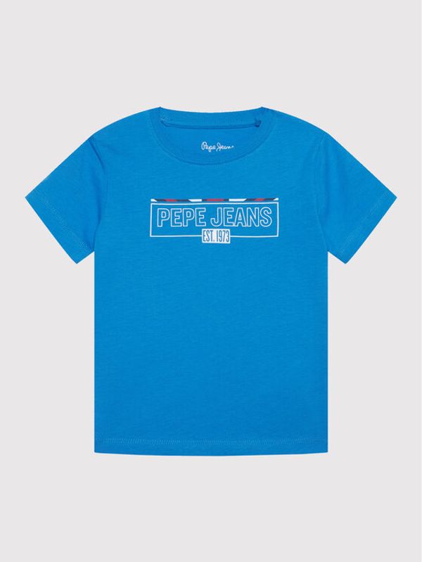 Pepe Jeans Pepe Jeans Тишърт Castiel PB503363 Син Regular Fit