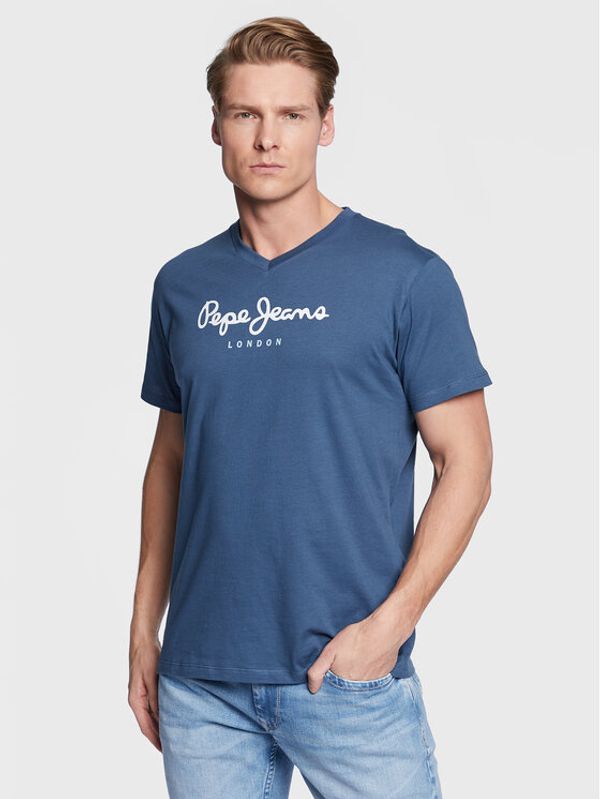 Pepe Jeans Pepe Jeans Тишърт Eggo PM508271 Тъмносин Regular Fit