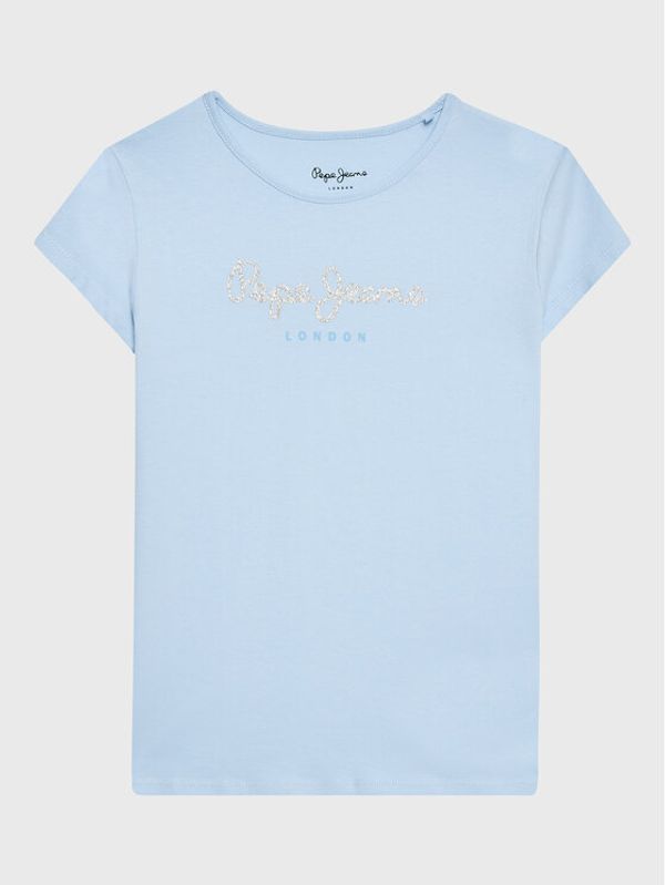 Pepe Jeans Pepe Jeans Тишърт Hana PG502924 Син Regular Fit