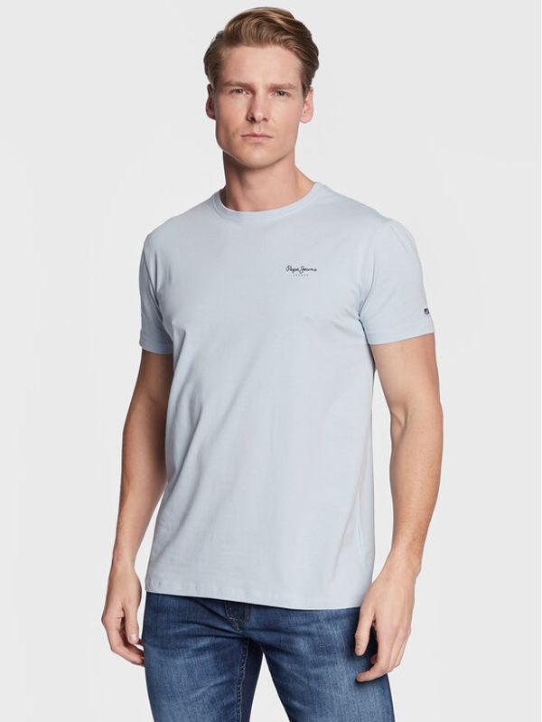 Pepe Jeans Pepe Jeans Тишърт Jack PM508663 Син Slim Fit