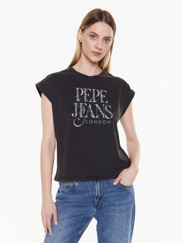 Pepe Jeans Pepe Jeans Тишърт Linda PL505385 Сив Boxy Fit