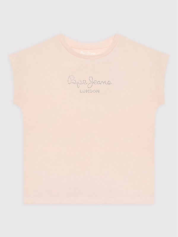 Pepe Jeans Pepe Jeans Тишърт Nuria PG502460 Розов Regular Fit