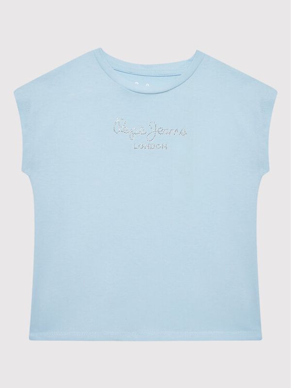 Pepe Jeans Pepe Jeans Тишърт Nuria PG502460 Син Regular Fit