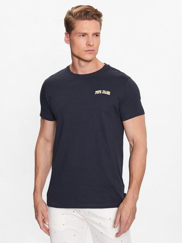 Pepe Jeans Pepe Jeans Тишърт Ronson PM508708 Тъмносин Regular Fit