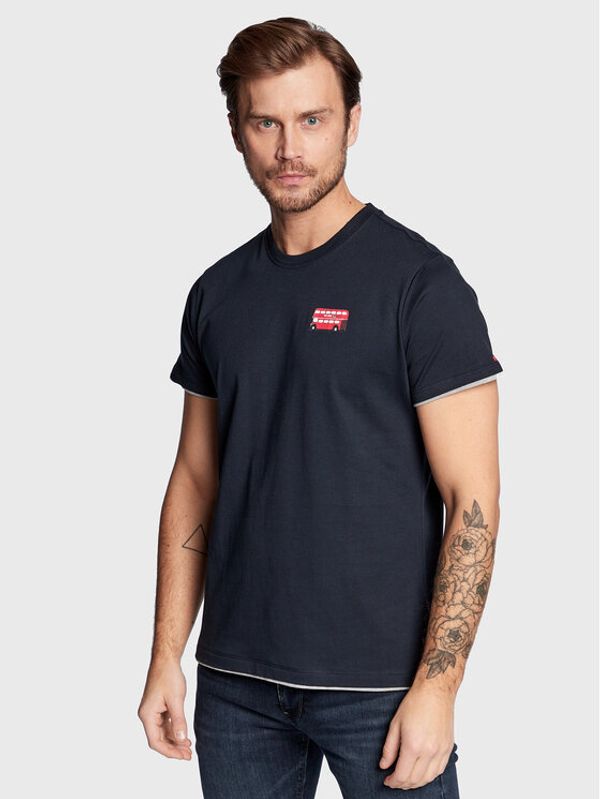 Pepe Jeans Pepe Jeans Тишърт Sutton PM508504 Тъмносин Regular Fit