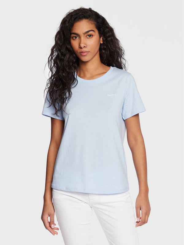 Pepe Jeans Pepe Jeans Тишърт Wendy Chest PL505481 Син Regular Fit