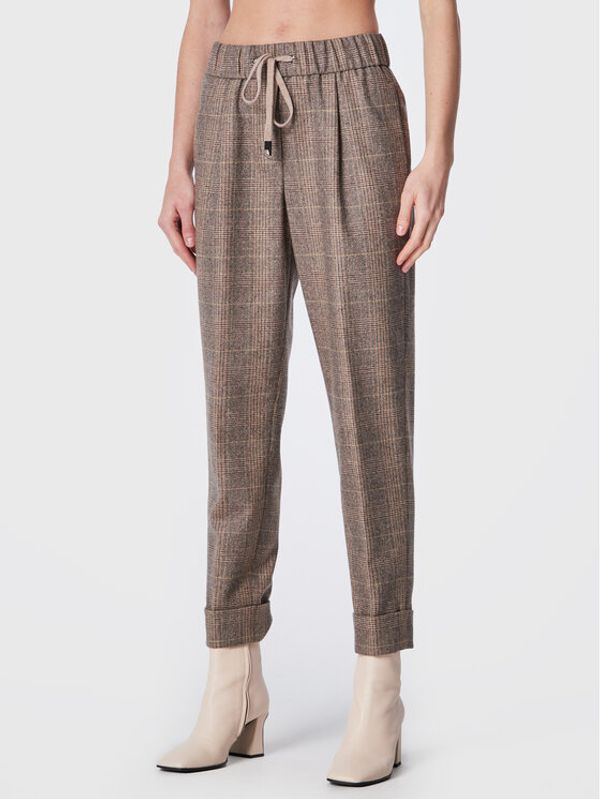 Peserico Easy Peserico Easy Текстилни панталони M04785 08586 Бежов Regular Fit