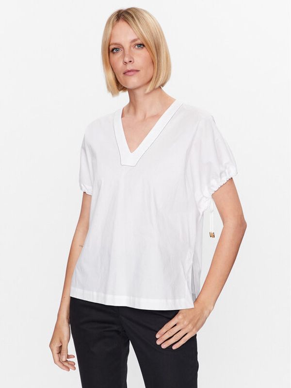 Peserico Peserico Блуза S06623 Бял Regular Fit