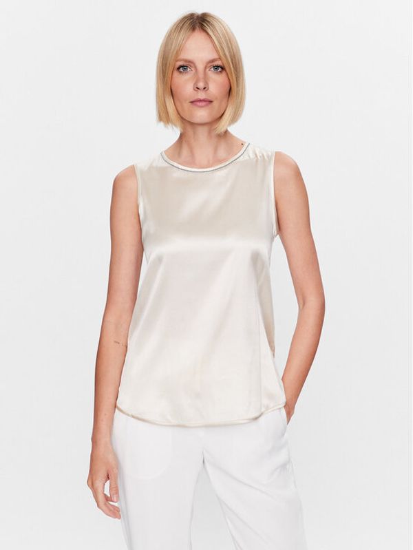 Peserico Peserico Блуза S08893D Екрю Regular Fit