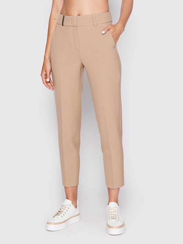 Peserico Peserico Чино панталони P04763 Бежов Regular Fit