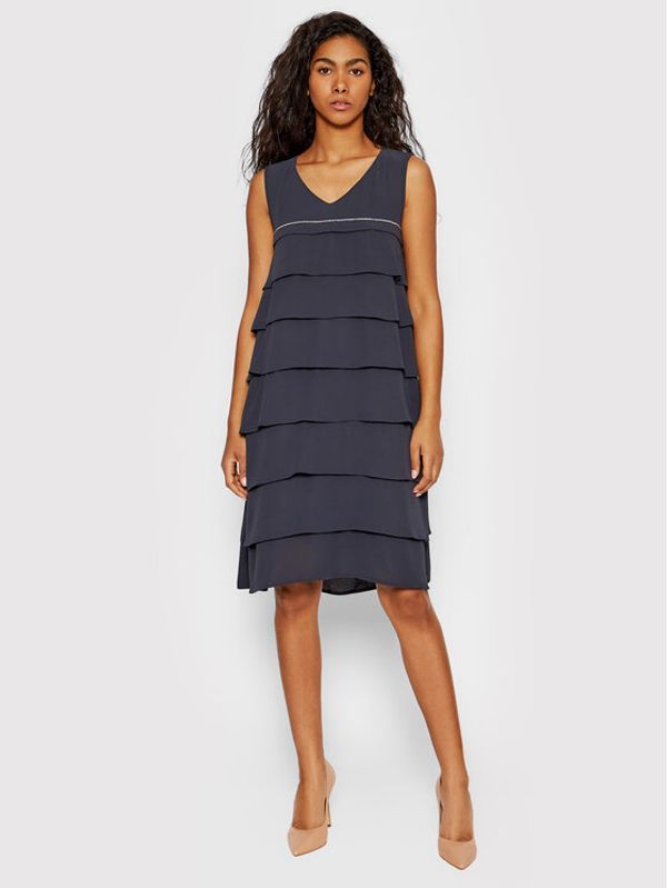 Peserico Peserico Ежедневна рокля E02315 Тъмносин Regular Fit