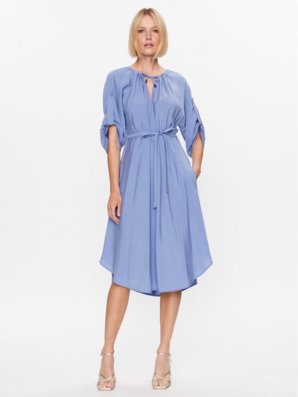 Peserico Peserico Ежедневна рокля S02127 Син Regular Fit