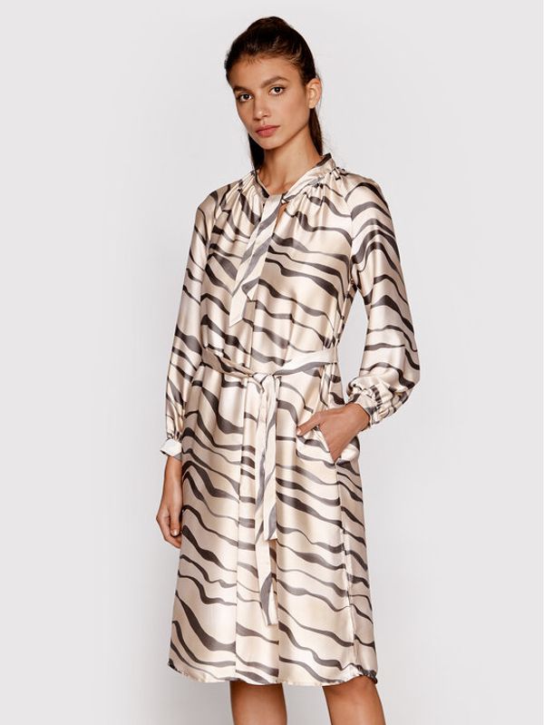 Peserico Peserico Ежедневна рокля S02183F00A Бежов Relaxed Fit