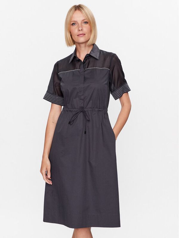 Peserico Peserico Ежедневна рокля S02380 Сив Regular Fit