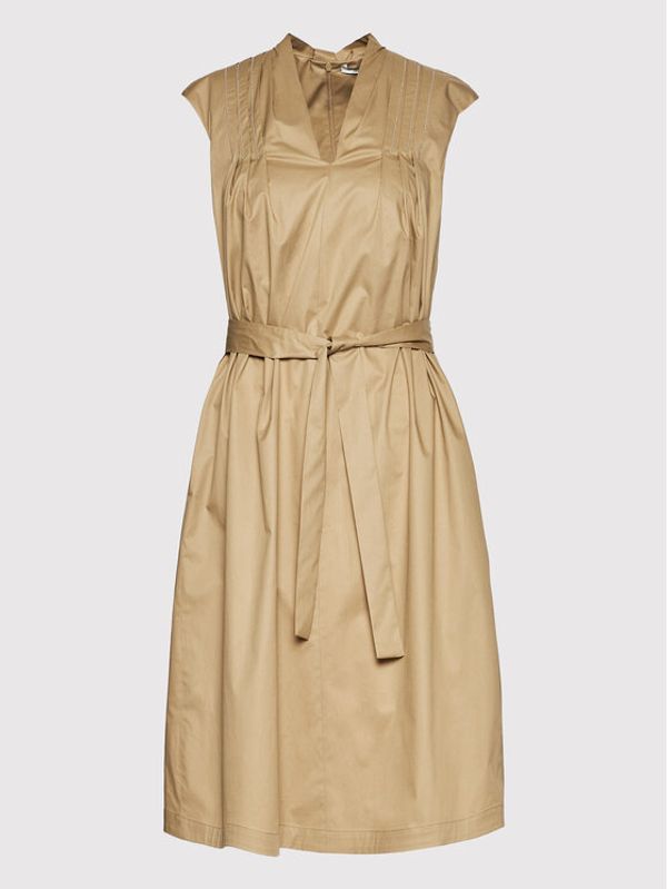 Peserico Peserico Ежедневна рокля S02756A Бежов Regular Fit