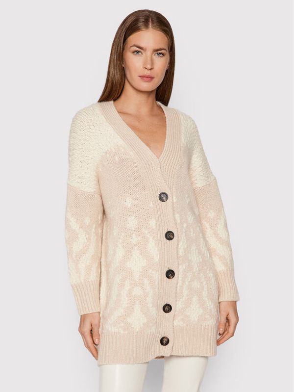Peserico Peserico Кардиган S99113F03 Бежов Oversize