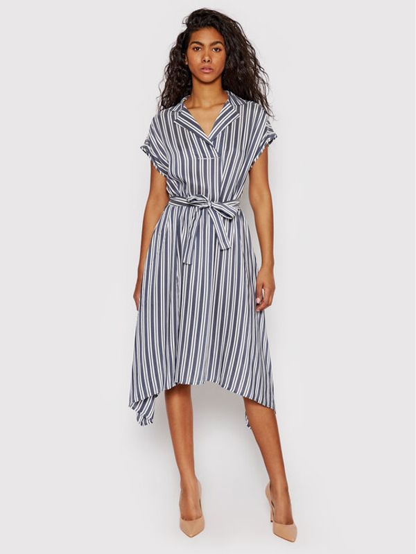 Peserico Peserico Лятна рокля S0224000KA Тъмносин Flare Fit